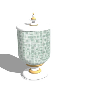 简欧装饰品su模型