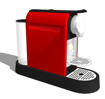 现代饮水机su模型