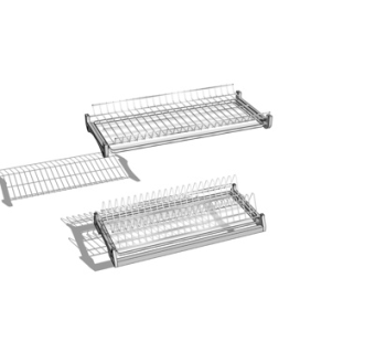 现代金属碗架su模型