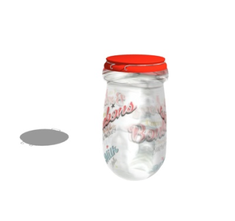 现代玻璃储物罐su模型