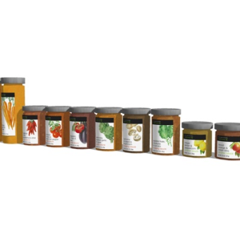 现代玻璃调料罐su模型