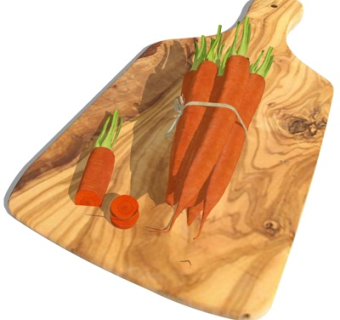 现代原木砧板su模型