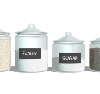 现代玻璃调料罐su模型