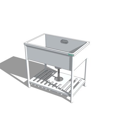 现代水槽洗碗槽su模型