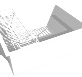 现代水槽洗碗槽su模型