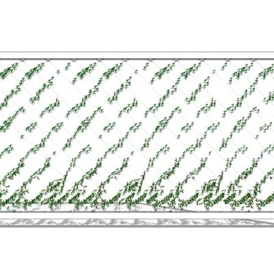 现代植物墙su模型