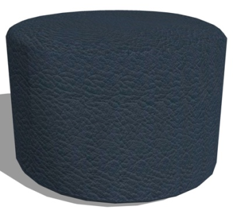 现代皮革沙发凳su模型