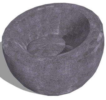 现代布艺休闲沙发su模型