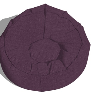 现代布艺休闲沙发su模型