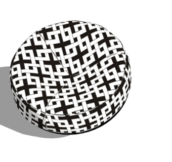 现代布艺休闲沙发su模型