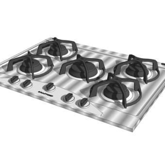 现代金属煤气灶su模型