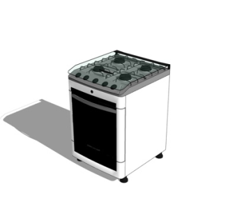 现代集成灶su模型