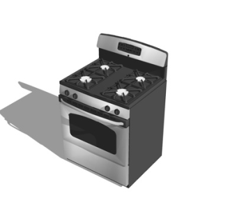 现代集成灶su模型