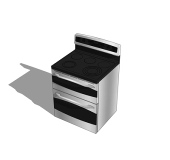 现代集成灶su模型