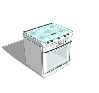 现代集成灶su模型