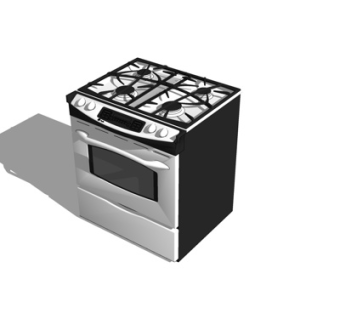 现代集成灶su模型