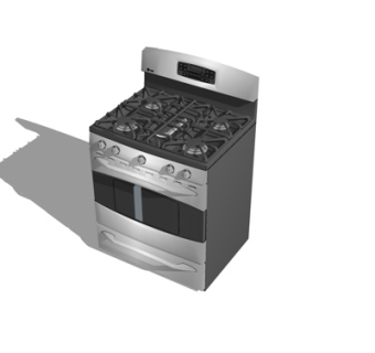 现代集成灶su模型