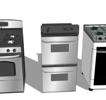 现代集成灶组合su模型