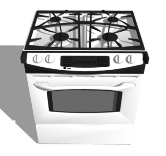 现代集成灶su模型