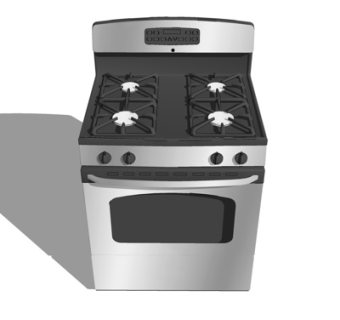 现代集成灶su模型