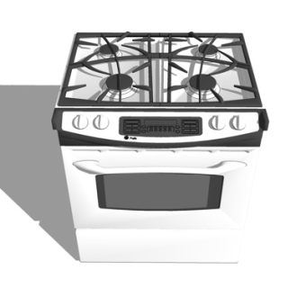 现代集成灶su模型