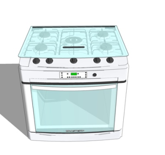 现代集成灶su模型