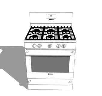 现代集成灶su模型