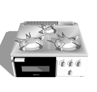 现代煤气灶su模型