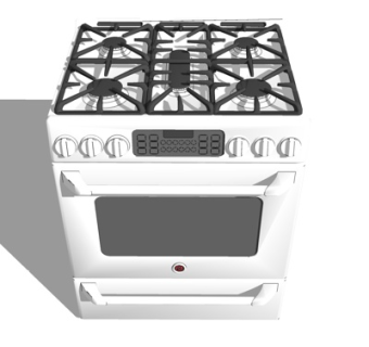 现代集成灶su模型