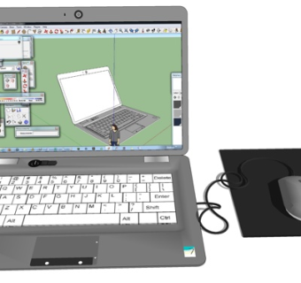 现代笔记本电脑su模型