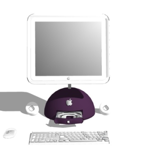 现代苹果电脑su模型