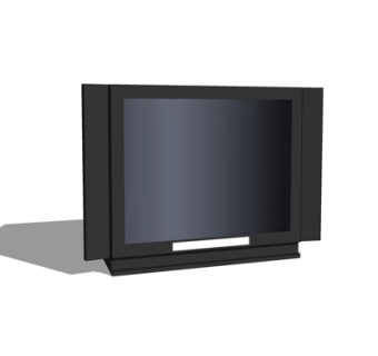 现代电视机su模型