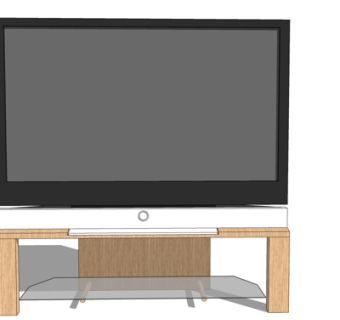 现代液晶电视su模型