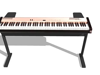 现代电子钢琴su模型
