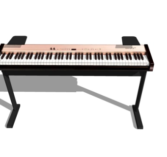 现代电子钢琴su模型