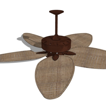 东南亚吊扇su模型