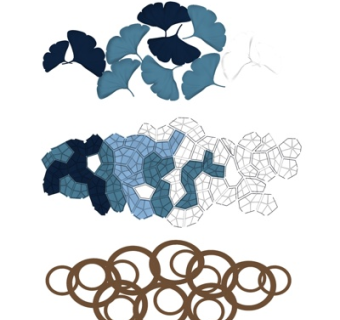 现代墙饰挂件su模型