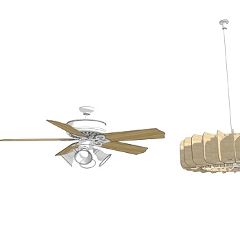 现代吊灯组合su模型
