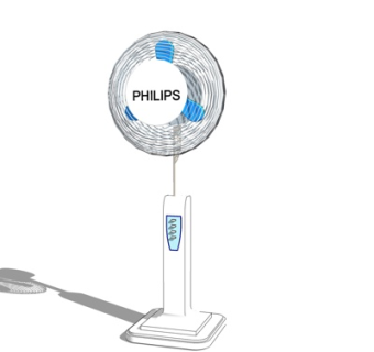现代落地扇su模型