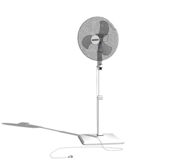 现代落地扇su模型