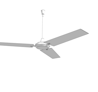 现代吊扇su模型