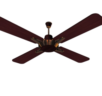 现代吊扇su模型