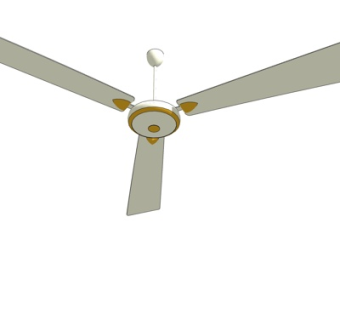 现代吊扇su模型