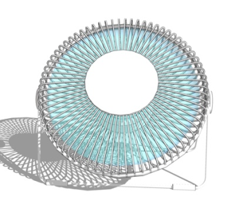 现代台扇风扇su模型