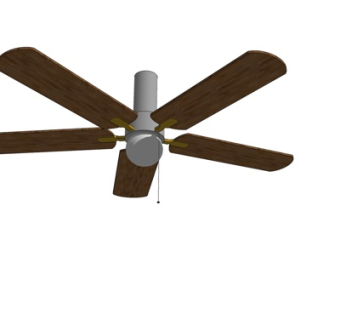 现代吊扇su模型