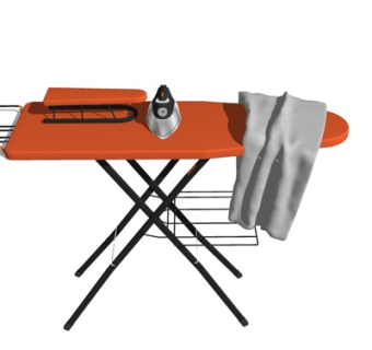 现代熨衣台su模型