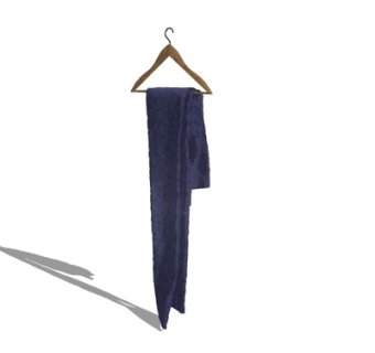 现代浴巾su模型