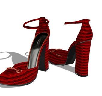 现代高跟鞋su模型