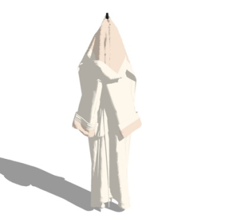 现代浴巾su模型