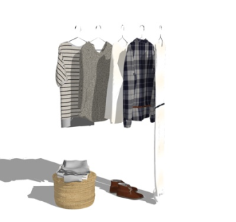 现代服饰su模型